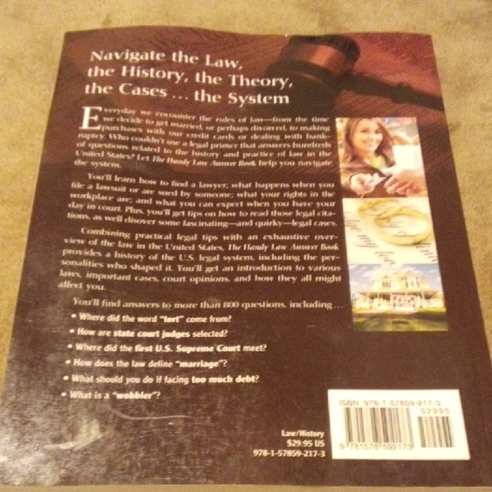 The Handy Law Answer Book - Picture 3 of 4